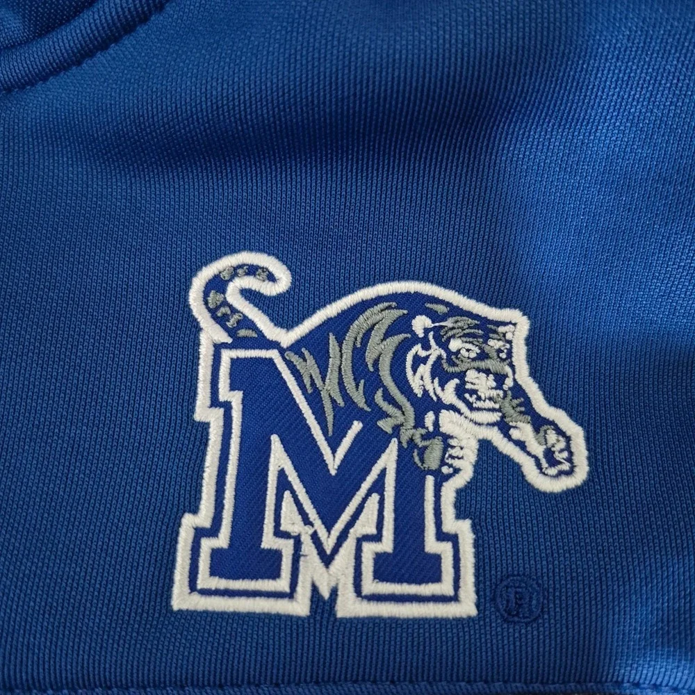 Colosseum Memphis Tigers Guard Jacket Full Zip Mens Small Gray/Blue Full ZIP New